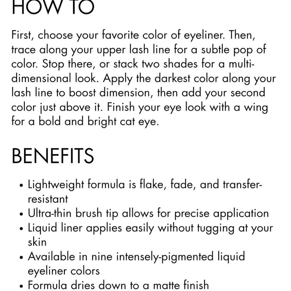 NYX Vivid Brights Matte‎ Liquid Eyeliner